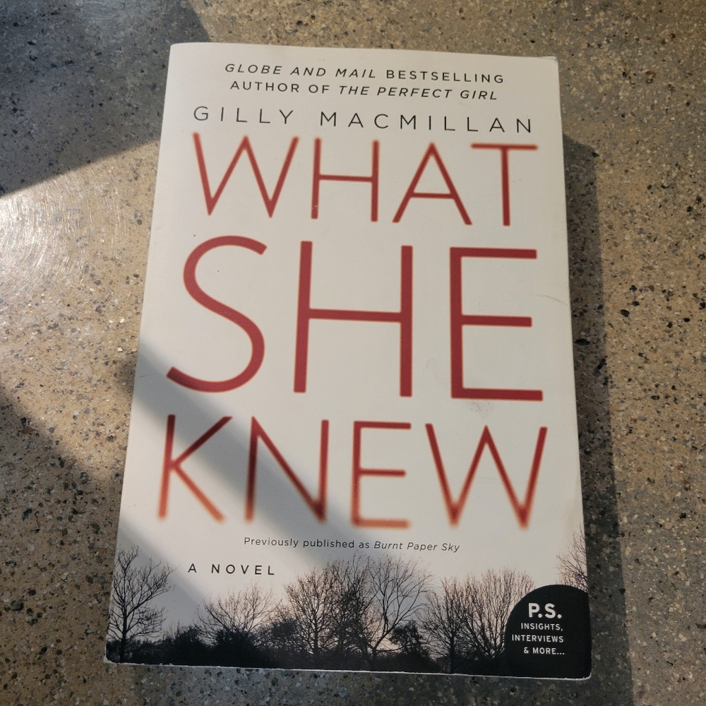 What She Knew Paperback Thriller Novel by Gilly Macmillan Book - GUC